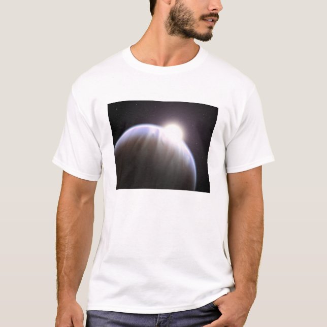 En extrasolär planet med sin överordnade stjärna tee shirt (Framsida)