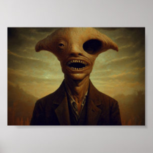 En Eyed Horror Creator Porträtt Poster