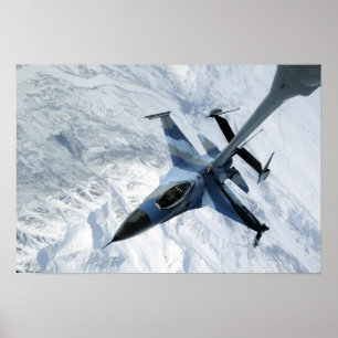 En F-16-aggregerare sitter i kontaktposition Poster