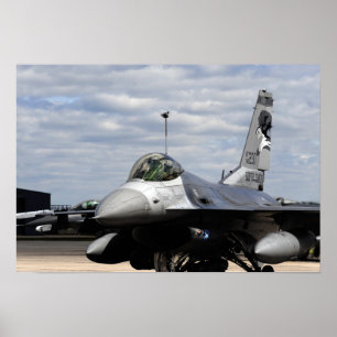 En F-16-spelare som bekämpar Falcon Poster