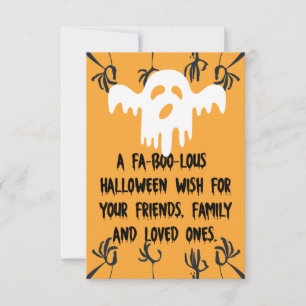 En fa-boo-lous halloween önskemål kort