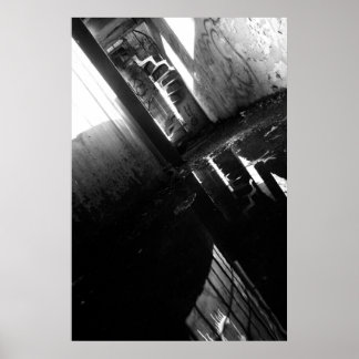 En fabrik i Abandon Vatten Poster