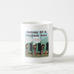 En Facebook-inläggets anatomi är rolig Kaffemugg