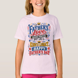 En faders kärlek varar för evigt t shirt