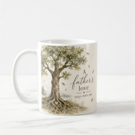 En faders kärlek Vattenfärg stil Ek Kaffemugg