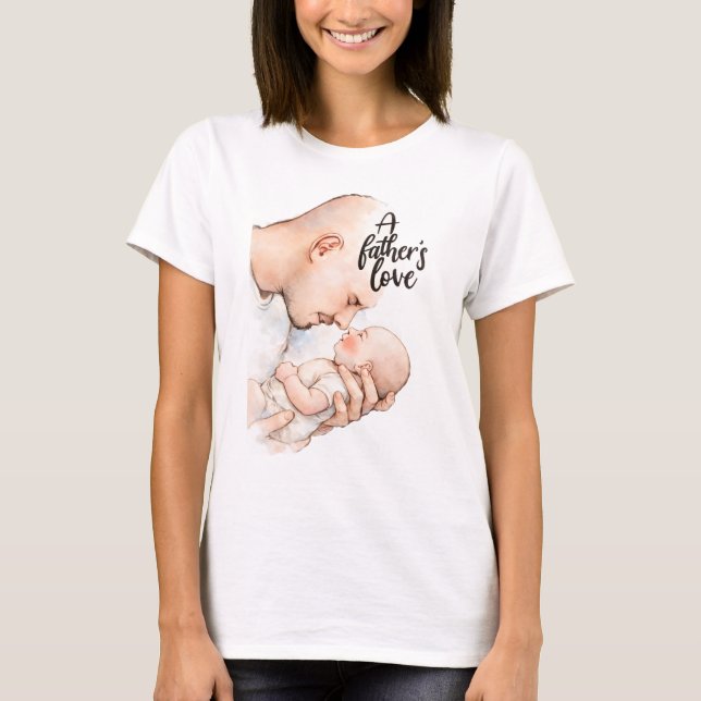 En faders ömma ögonblick t shirt (Framsida)
