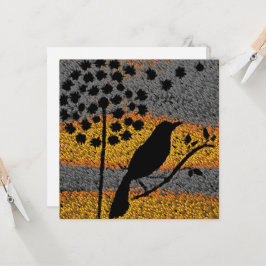 En fågel bland fäderkortet