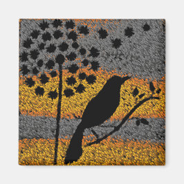 En fågel bland Feathers Magnet