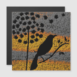 En fågel bland Feathers Magnet