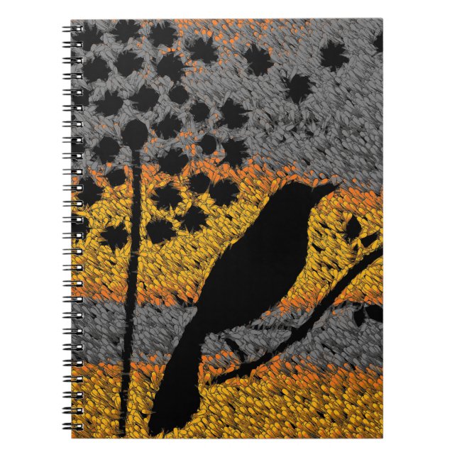 En fågel bland fostrarna Spiral Anteckningsbok (Framsidan)