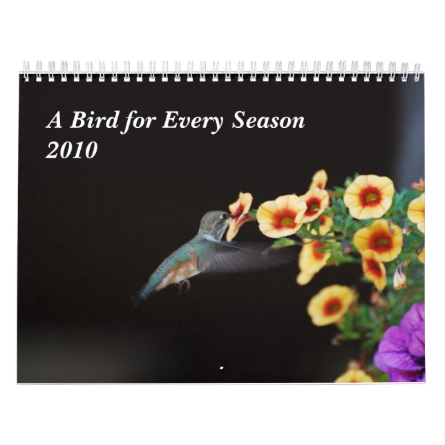En fågel för varje säsong kalender (Omslag)