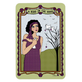 En fågel i Hand_A_ Flex Magnet 4"x6"