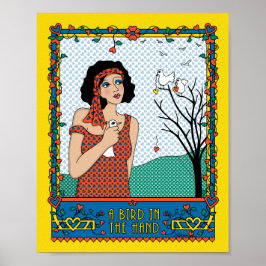 En fågel i Hand_B_8x10-Poster Poster