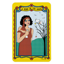 En fågel i Hand_B Flex Magnet 6"x4"