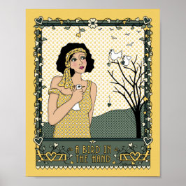 En fågel i Hand_C_8x10-Poster Poster