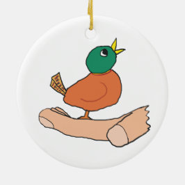 En fågel i handen är värd två i Bush Julgransprydnad Keramik