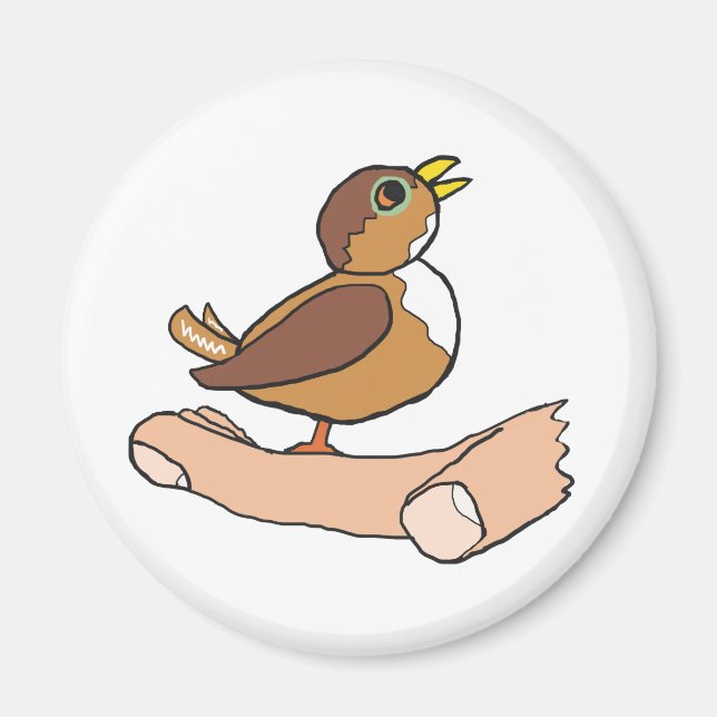 En fågel i handen magnet (Framsidan)