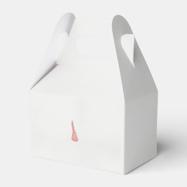 en fågel teckning med blommor presentaskar (Framsidan Sidan)