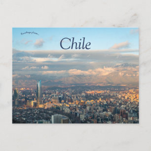 En Fågelvy över Chile Vykort
