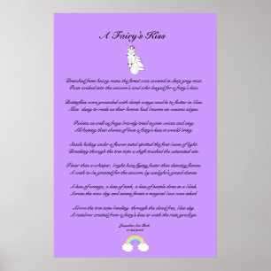 En Fairy's Kiss Children's Poster