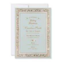 En Fairytales Blek Blue Baby Shower
