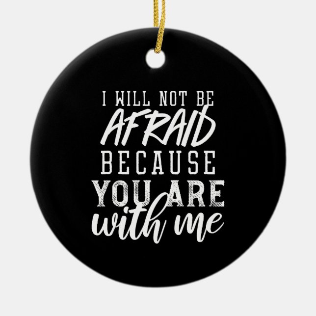 En Faith-based Reminder: Trust in the Lord Ver II Julgransprydnad Keramik (Framsidan)