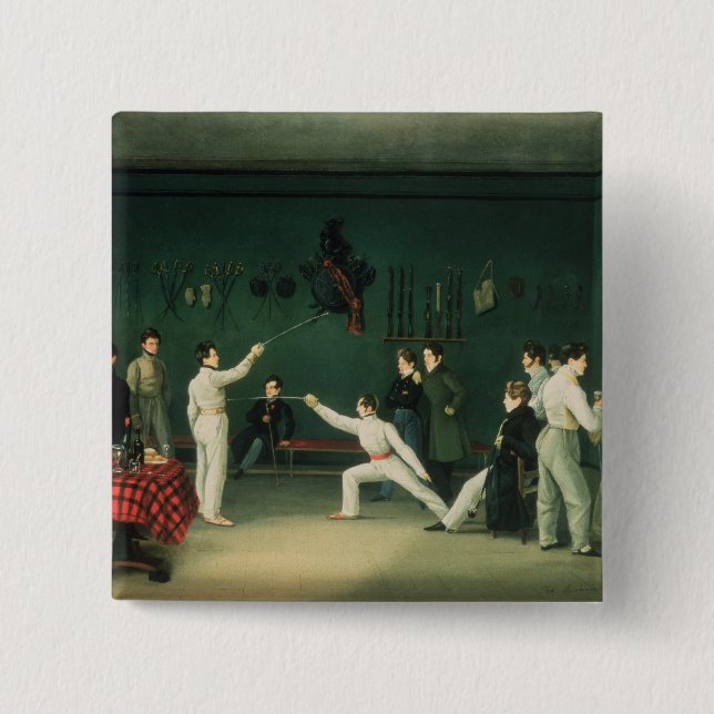 En fäktningplats, 1827 knapp (Framsida)