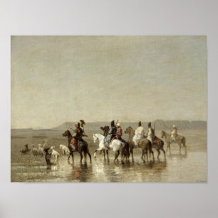 En falkjakt, 1862 poster