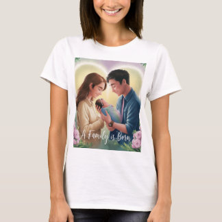 En familj är född T-shirt för nyföräldrar