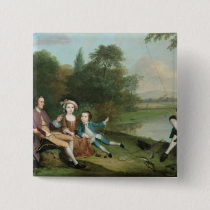 En familj av sportfiskare, 1749 knapp