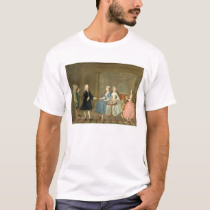 En familj som tjänas som med Tea, c.1740-45 (olja T-shirt