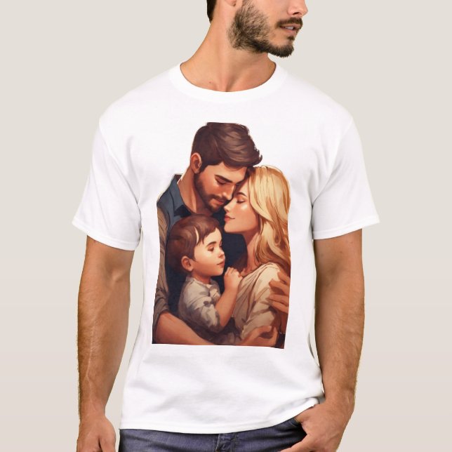 En familjembrace" t shirt (Framsida)
