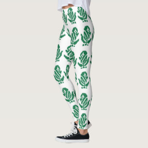 En fängslande grönt och svart design med fetstil leggings