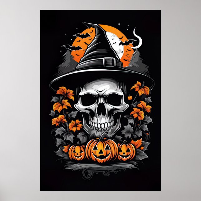 En fängslande syn på Skeleton Witch Poster (Framsidan)
