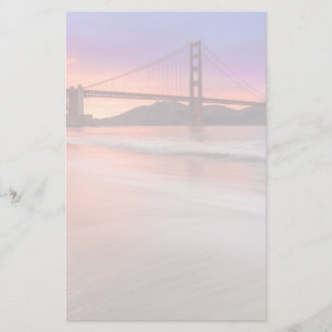 En fångst av San Francisco's Golden Grind Bridge Brevpapper