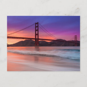 En fångst av San Francisco's Golden Grind Bridge Vykort