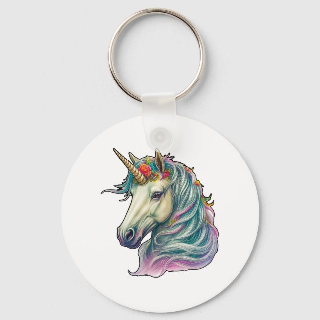 En Fantastical Unicorn! Nyckelring (Framsida)