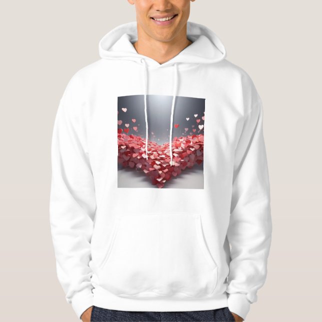 En fantastisk Alla hjärtans dag-design... Hoodie (Framsida)