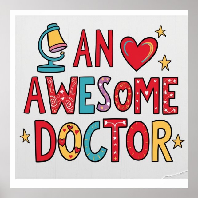 En fantastisk doktor. Tack för din gåva Poster (Framsidan)