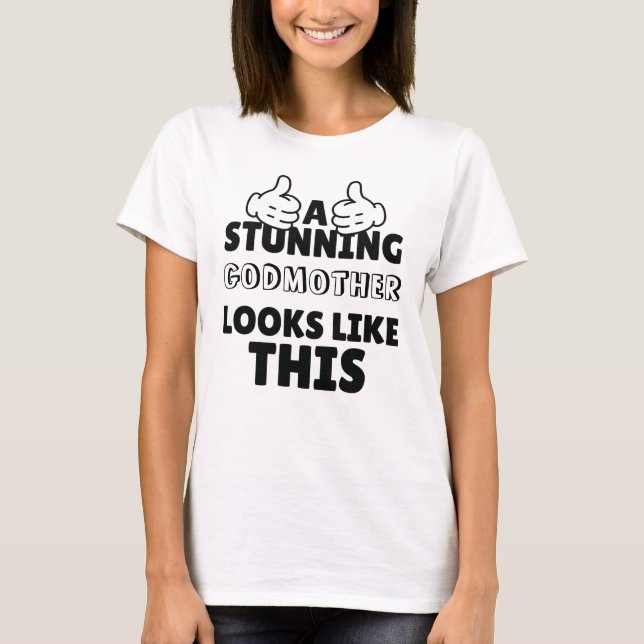 En fantastisk gudmor ser ut som denna fantastiska  t shirt (Framsida)