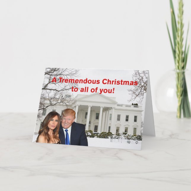 En fantastisk jul från Donald och Melania Helgkort (Framsida)