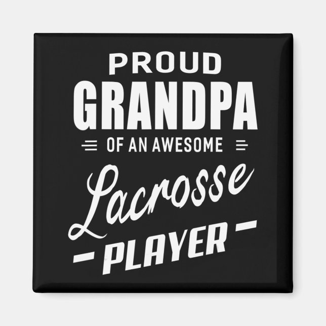 En Fantastisk Lacrosse-spelare, stolt farfar Magnet (Framsidan)