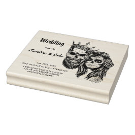 En fantastisk mörk gotisk bröllop-design med döska stämpel