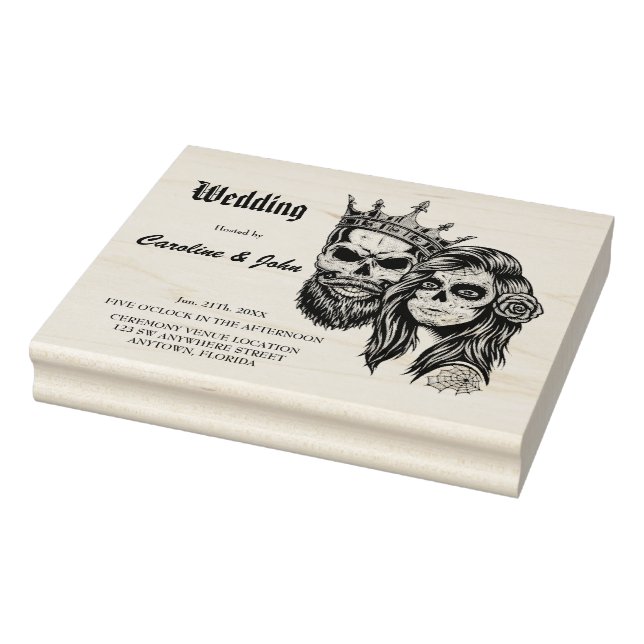 En fantastisk mörk gotisk bröllop-design med döska stämpel (Stämpel)