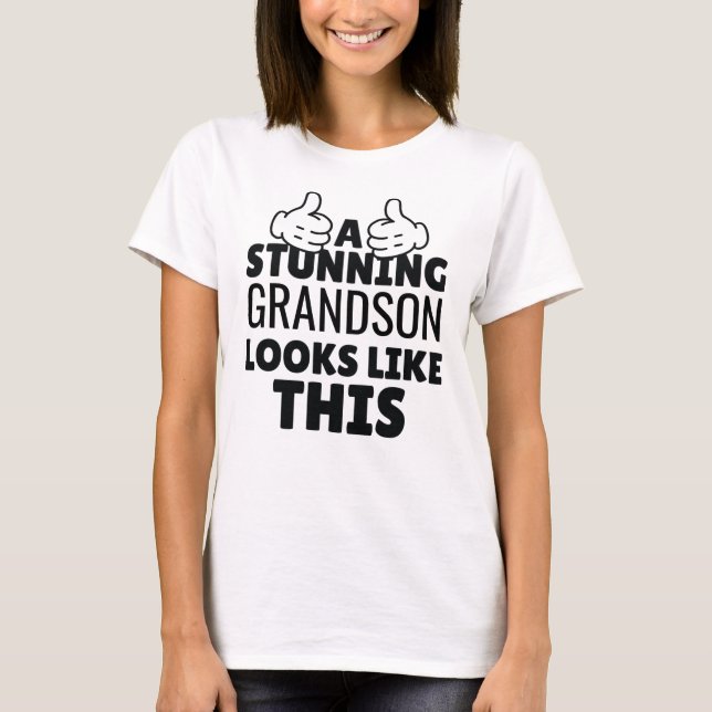 En fantastisk morson ser ut som denna roliga prese t shirt (Framsida)