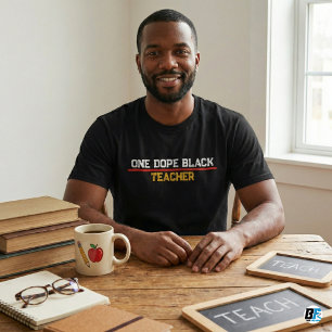 En fantastisk svart lärare afroamerikansk utbildar t shirt