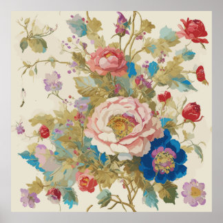 En fantastisk trädgård av ro dyker upp! poster