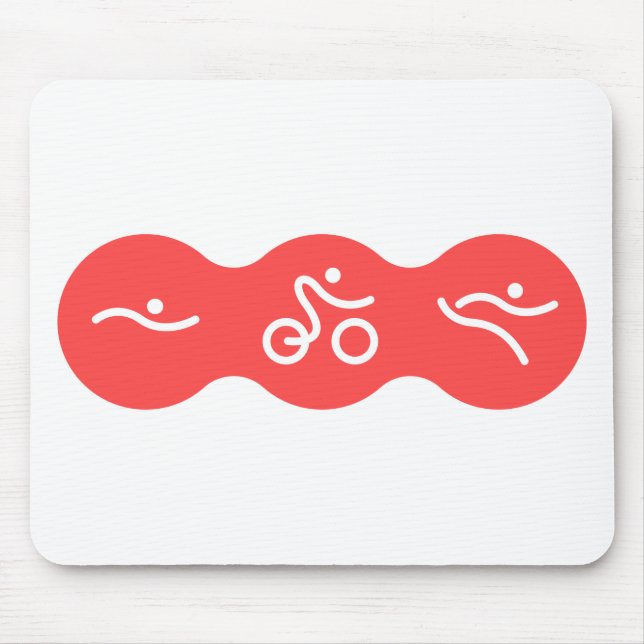 En fantastisk triathlonpresent till din vän eller  musmatta (Framsidan)