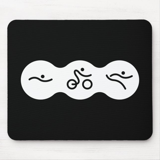 En fantastisk triathlonpresent till din vän eller  musmatta (Framsidan)