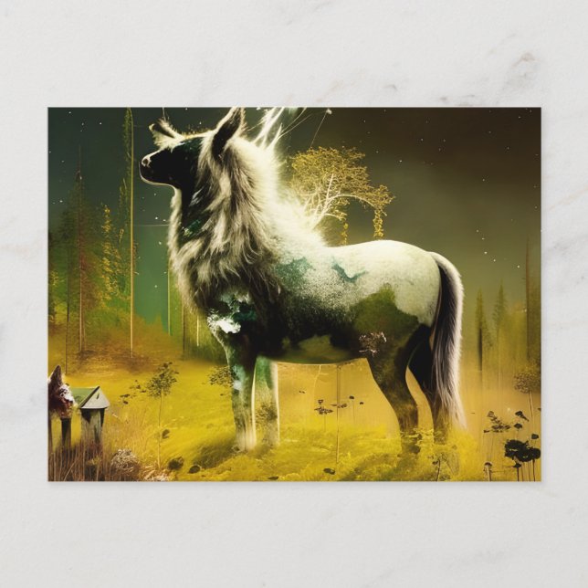 En fantastisk varelse vykort (Framsida)